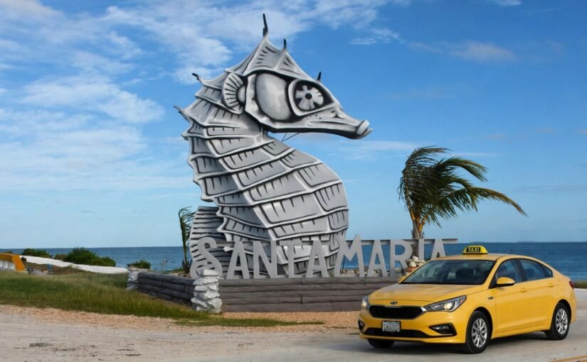 Taxi de La Habana a Cayo Santa María: taxi amarillo moderno en Cuba